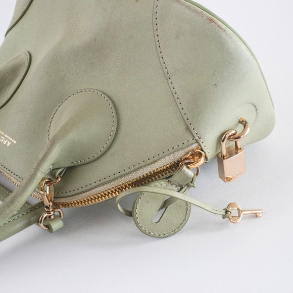 A.P.C. Small Emma Logo-Embossed Bag $695 retail - Picture 8 of 14